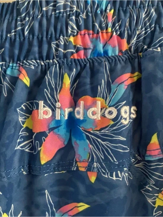 Birddogs Men’s Blue & Pink Floral Lined Gym Shorts 7” Athletic Pockets Sz LARGE - Picture 7 of 16